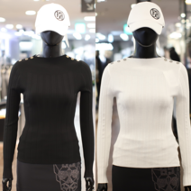 파사디 골프 여성 봄 보트넥 니트