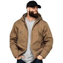애리엇 ARIAT 남성 Rebar Duracanvas 재킷 필드 카키., Field Khaki