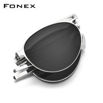 남자 안경테 골프 안경 남성 선글라스 FONEX-편광 휴대용 접이식 파일럿 나일론 렌즈 F1025 남성용 년 최신 MaleUV400 음영