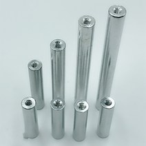 알루미늄봉 고정 장치 액세서리 긴 너트 알루미늄 막대 원형 칼럼 지지대 내부 스레드 M4 스루 홀, 01 Model1