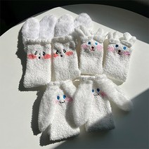[당일출고] 수면양말 3종 1set 극세사 겨울 수족냉증 양말 롱 털 임산부 우정템 보온 여성 토끼 socks 02