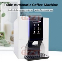 커피자판기 믹스 무인 커피 GZZT-상업용 자동 자판기 머신 20 개 이상의 음료 멋진 사무실/우유 차 가게/편의점/호텔, Black 110V 50-60Hz_미국, Black 110V 5060Hz+미국