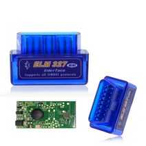 미니 ELM327 블루투스 V2.1 OBD2 자동차 진단 스캐너 ELM 327 안드로이드 심비안 OBDII 프로토콜용 3 가지 색상, [03] ELM327 Blue, 01 ELM327 Blue