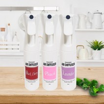 탈취제 디퓨져 살균 자동차향수 실내 에어 스프레이형 공기 천연향 라임, 복숭아향