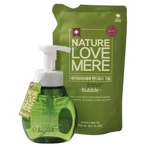 네이쳐러브메레 핸드워시 거품형 280ml 1P+리필 1P 손세정제 미세먼지제거 위생적 습관, 레몬라임향, 1개