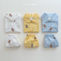 [아띠엘] 데일리 곰돌이 카라 상하 세트