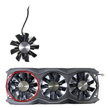 조텍 ZOTAC 그래픽 카드 냉각 팬 GA92S2U GTX 980Ti AMP GPU 980 Ti 6GB 익스트림 ZT9050510P 에 적합 87mm, [01] FAN A, 01 FAN A