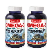 통라이프 오메가3 하프씰 골드 EPA DHA 순수 하프물범유100% 오일 300캡슐x2병 캐나다직수입완제품 신공전 신제품 하루섭취량 15회정제 콜레스테롤 혈행 기억력 혈중중성지질개선 도움 영양제 중장년층 노년층 어린이 남녀 중금속테스트완료, 600캡슐, 1000mg