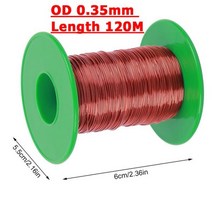 0.13mm - 1.25mm 에나멜 구리 와이어 자석 권선 코일 케이블 무게 100g, OD 0.35mm 120m_CHINA