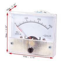 전류계 접지저항측정기 절연저항계 85C1 0-50mA 1mA 20mA DC 아날로그 패널 암페어 전류 미터 화이트 64*56, 16 400mA