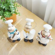 레스토랑인형소품 주방장 요리사모형 3set 결혼선물