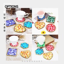 레진 몰드 HM-5호 컵 코스터, HM5-3[하트]