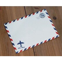 청첩장 바른손카드 크래프트 항공 우편 봉투 흰색 결혼식 갈색 종이 초대장 빈티지 포장 50 개/로트