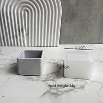 실리콘몰드제작 화분 얼음틀 레진공예 베이킹 향초 몰드 Diy 타원형 촛불 항아리 금형 시멘트 석고 미니, 금형-b