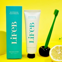 더라이프비 미백 치약 화이트닝 구취 입냄새, 100g, 2개
