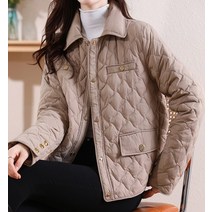 휴드 리비스 데일리 카라 퀼팅 패딩 자켓