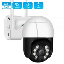 가게CCTV 강아지 홈캠 홈 실외 현관 문 농막 CCTV 5MP 야외 PTZ Wifi IP 카메라 3MP 1080P 5 배 디지털 줌 보안 AI 인간 감지 자동 추적 P2P 무선, 1080P NO SD Card_EU 플러그