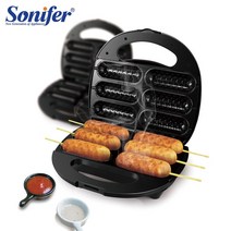 와플메이커 와플제조기 업소용 가정용 미니Sonifer-800W 전기 핫도그 기계 철 스테인레스 스틸 플레이트, 01 Sausage Make_03 AU