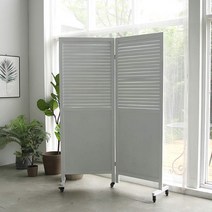 체리향기 원목패널 이동형 2단 파티션/사무실칸막이/카페가림막, 화이트