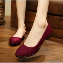 여성 플랫 발레 슈즈 오피스 작업화 오버사이즈 보트 천 스위트 로퍼 여성용 임신