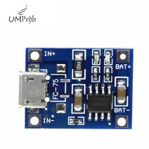 1a 18650 리튬 배터리 보호 마이크로 USB 충전 모듈 TP4056 원 플레이트, 한개옵션0