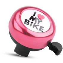 귀여운 깜찍한 I LOVE BIKE 산악 자전거 사이클 미니 벨로 전동 킥보드 퀵보드 기본 벨 경적 따릉이 따르릉 자전거밸 링 크락션 클락션 맑은 청량한 청아한 소리 분홍색 핑크, 블루
