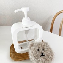 와이홈 주방세제 핸드워시 사각 리필용기 공병 디스펜서, 500ml 스티커러블리핸드워시