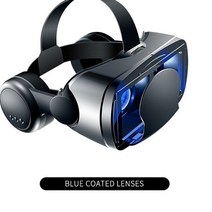 ar글라스 AR vr트래커 VR고글 미디어 보드 대형 이어폰 통합 휴대폰 3D 시네마 선물 VR 안경, 0 Black