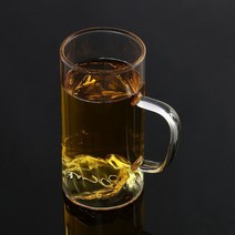 투명 이중컵 이중내열유리컵 더블글라스 320ml