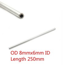 모세관튜브 실험기구 채혈관 온도조절 250mm 304 심리스 스테인리스 스틸 모세관 10mm 8mm / 6mm 4mm 3mm, 01 8x6mm