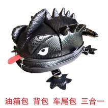 바이크 탱크백 파우치 헬멧보관 오토바이 가방 사이드백 대용량 트렁크 리어백, 검은색