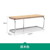 케이로 북유럽 등나무 라탄 벤치 실내벤치 현관 신발 의자 스툴 대기의자 긴의자 인테리어 라탄의자, 통나무 색상  강관 두껍게, 1개