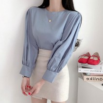 NewCare 여성 셔츠 블라우스 퍼프 소매 벌룬 셔츠