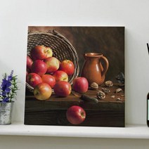 bc136-캔버스액자30x30_빨간사과정물화