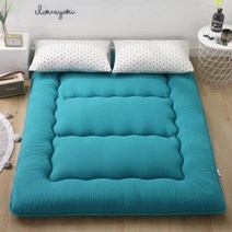 허리디스크 매트리스 접이식 바닥 및 싱글 더블 학생 우수한 다다미 편안한 사용 가능, 200x220cm+로얄 블루
