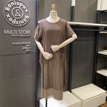 보니스팍스 보니스팍스 NC02 쉬폰 배색 스트링 원피스 A38OP160 (S7258973)