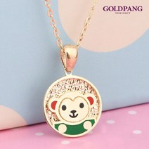[골드팡] 14k/18k 원숭이띠 미아방지 펜던트