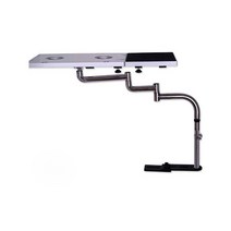 차량용 접이식노트북 거치대 차박 자동차 식판 이동식, 상세 페이지 참고, 길이 40CM 블랙트레이 + 마우스보드