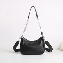호보백 복조리백 WOMEN& BAG TIDE BAGUETTE BAG BLA SOFT LEATHER CRESCENT BAG UNDERARM BAG SINGLE SHOULDER 메신저 백