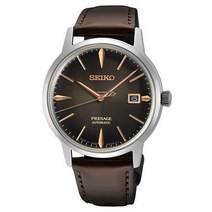 세이코 SEIKO 남성 오토매틱 가죽시계 SRPJ17J1