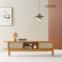 올쏘 진저 원목 라탄 1800 거실장 TV티비다이