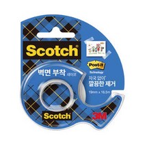 스카치 벽면 부착용 테이프 183 (19mmx16.5m/3M), 본상품선택, 상세 설명 참조