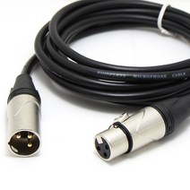 케이블마트 MACK HA16 캐논 XLR 연장 케이블 마이크 앰프 믹서 스피커 밸런스 타입 연결선, HA16 캐논 숫-암 15M