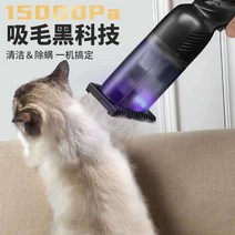 반려동물 털 진공 흡입제거기 개 고양이 다기능 청소기 브러시 제모 흡수 저소음, 검은 진드기 제거제 + 필터