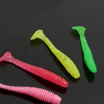 미니쉐이드 웜 50mm 다크그린 잉어 볼락 송어 열기 구더기웜 쏘가리 미끼 산천어