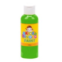 키즈 핑거페인트 120ml 연두색 3개 유아 어린이 물감