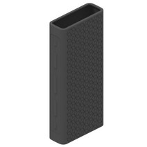 배전박스 보조베터리 케이스 Xiaomi 실리콘 커버 20000mAh 외부 배터리 팩 mi PLM07ZM/PB2050ZM/PLM18ZM, 02 Black