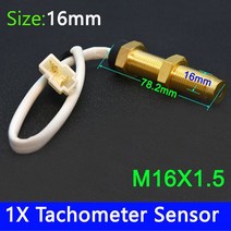자동차온도게이지 보트 자동차 3 1 다기능 디지털 게이지 52mm RPM 연료 수위 온도 오일 프레스 전압계 지주 탱크 알람 미터, [16] 16mm Tacho Sensor