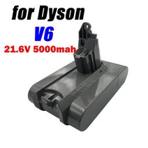 5.0ah 다이슨 V6 진공 청소기 충전식 리튬 배터리 DC59 61 62 72 74 SV03 04 05 06 07 09, 5000mah_CHINA_21.6 볼트