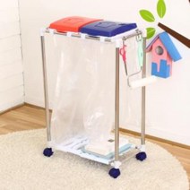 pdg# 분리수거함 2단 쓰레기통 휴지통 용 분리수거, q#@상품선택@-